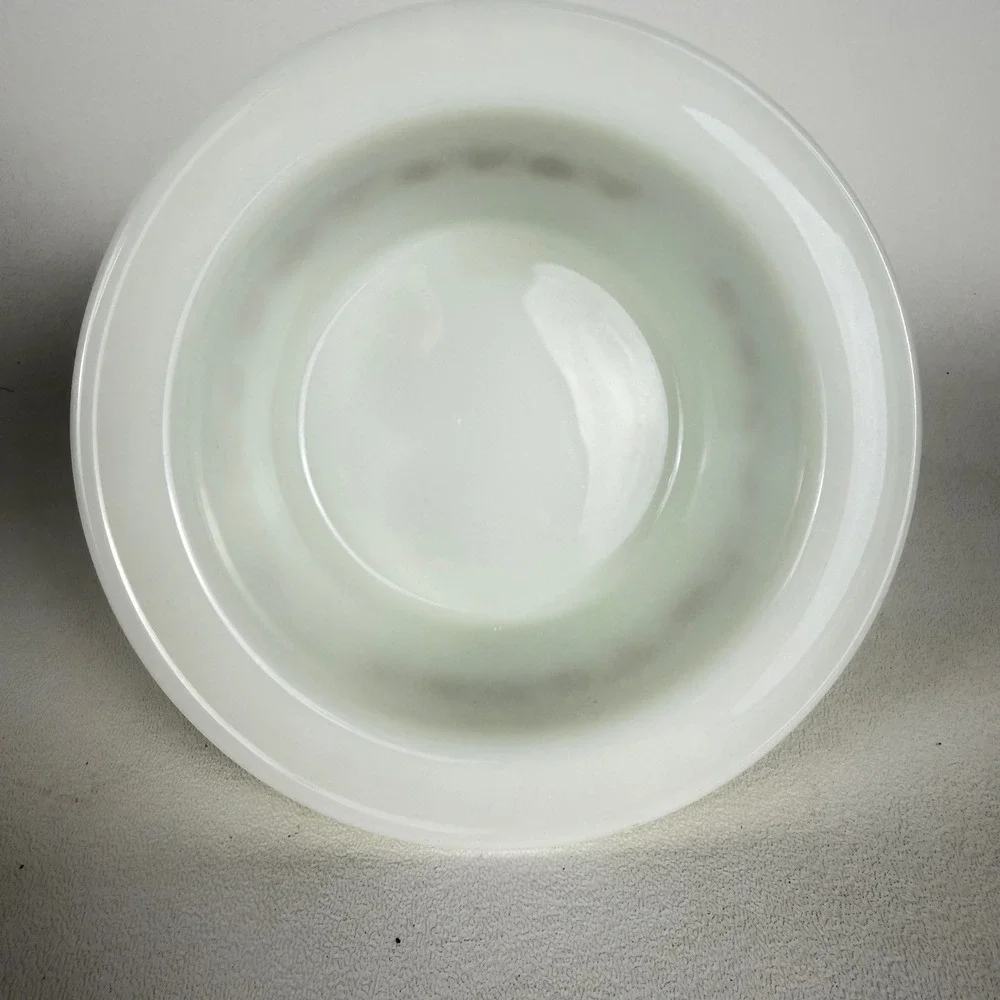 Pyrex Covered Refrigerator Dish with lid Butterfly Gold Milk Glass White Gold